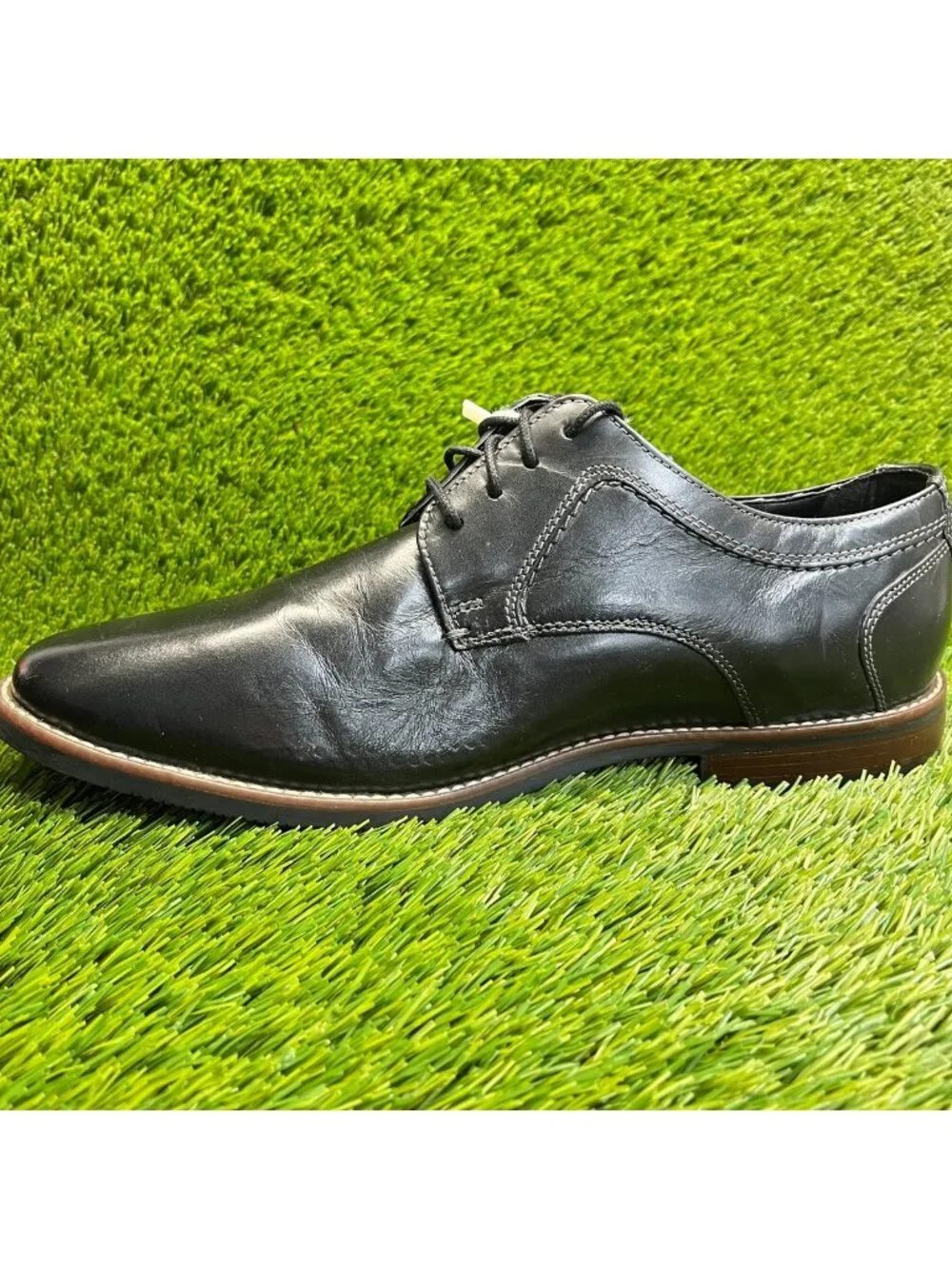 Nunn Bush Westwood Mens Size 12 Black Casual Classic Leather Oxford Dress Shoes
